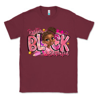 Burgundy Pretty Black Educated Classic Tee - CowhideDigitalArt