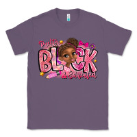 Lavender Pretty Black Educated Classic Tee - CowhideDigitalArt