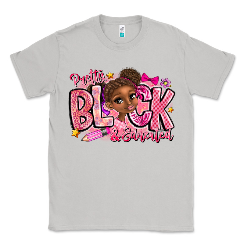 Pretty Black Educated Classic Tee by CowhideDigitalArt | Teevron