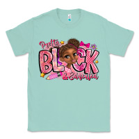 Seafoam Pretty Black Educated Classic Tee - CowhideDigitalArt