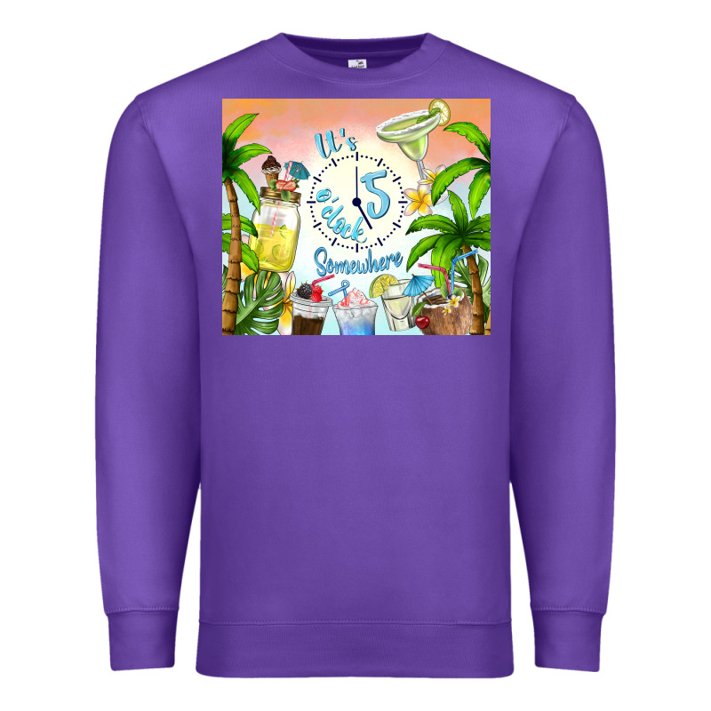 It's Five O'clock Somewhere Premium Sweatshirt by TumblerDesignByShophia | Teevron