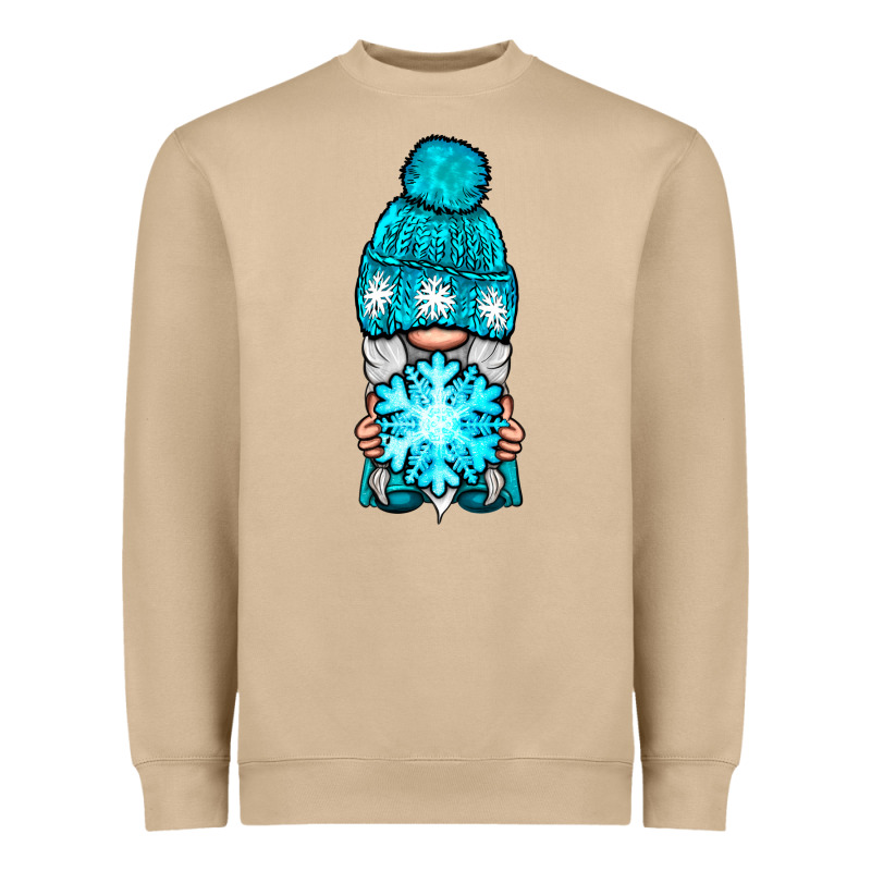Winter Gnome With Snowflake Heavyweight Sweatshirt by NancyCooperArtShop | Teevron