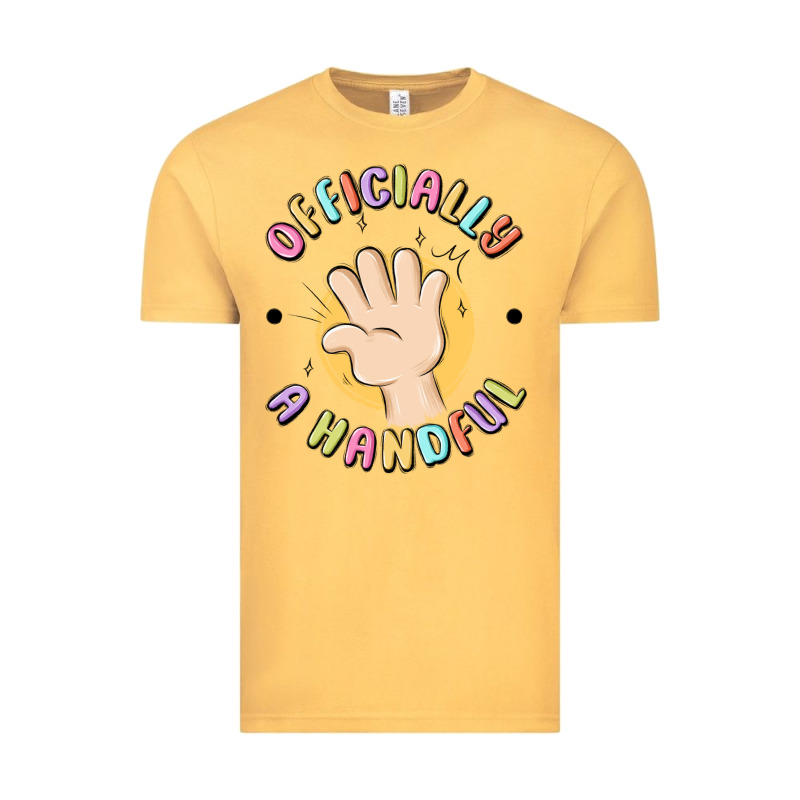Officially A Handful Vintage Tee by MaliasSmallBusiness | Teevron