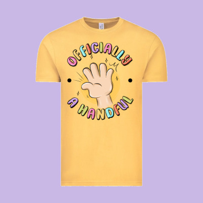 Officially A Handful Vintage Tee Designed By Maliassmallbusiness