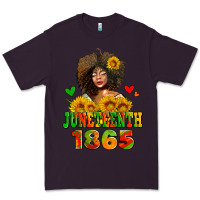 Plum afro woman juneteenth 1865 Premium Tee - AdoDesignShop