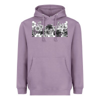 Lavender black and white floral Heavyweight Hoodie - TumblerDesignByShophia