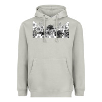 Moon Dust black and white floral Heavyweight Hoodie - TumblerDesignByShophia