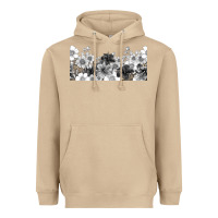 Mushroom black and white floral Heavyweight Hoodie - TumblerDesignByShophia