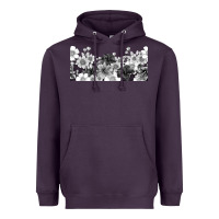 Plum black and white floral Heavyweight Hoodie - TumblerDesignByShophia