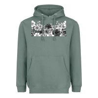 Sage black and white floral Heavyweight Hoodie - TumblerDesignByShophia