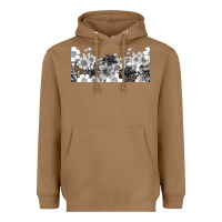 Toasted Coconut black and white floral Heavyweight Hoodie - TumblerDesignByShophia