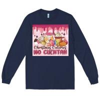 Navy christmas calories no cuentan Long Sleeve Tee - MaliasSmallBusiness