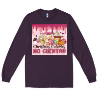 Plum christmas calories no cuentan Long Sleeve Tee - MaliasSmallBusiness