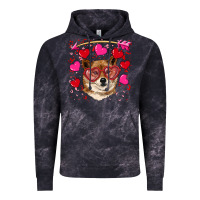 Cloud Black valentine's shiba inu Vintage Hoodie - RanaPortraitStore