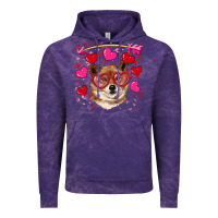 Cloud Purple valentine's shiba inu Vintage Hoodie - RanaPortraitStore