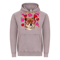 Vintage Zinc valentine's shiba inu Vintage Hoodie - RanaPortraitStore