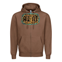 Chestnut Leopard Pattern Aunt Tried Zipper Hoodie - Bettercallsaul