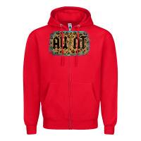 Red Leopard Pattern Aunt Tried Zipper Hoodie - Bettercallsaul