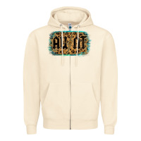 Sandshell Leopard Pattern Aunt Tried Zipper Hoodie - Bettercallsaul