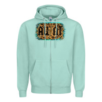 Seafoam Leopard Pattern Aunt Tried Zipper Hoodie - Bettercallsaul