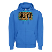 True Royal Leopard Pattern Aunt Tried Zipper Hoodie - Bettercallsaul
