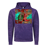 Cloud Purple country boots and cowboy hat christmas Vintage Hoodie - Jasminsmagicworld