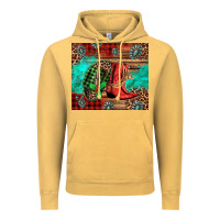 Vintage Mustard country boots and cowboy hat christmas Vintage Hoodie - Jasminsmagicworld