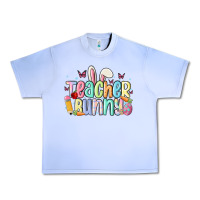 Grape Ice teacher bunny Urban Heavy Tee - MaliasSmallBusiness
