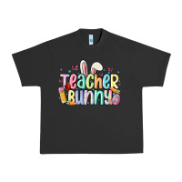 Pigment Black teacher bunny Urban Heavy Tee - MaliasSmallBusiness