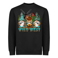 Black wild west gnomies Heavyweight Sweatshirt - NancyCooperArtShop
