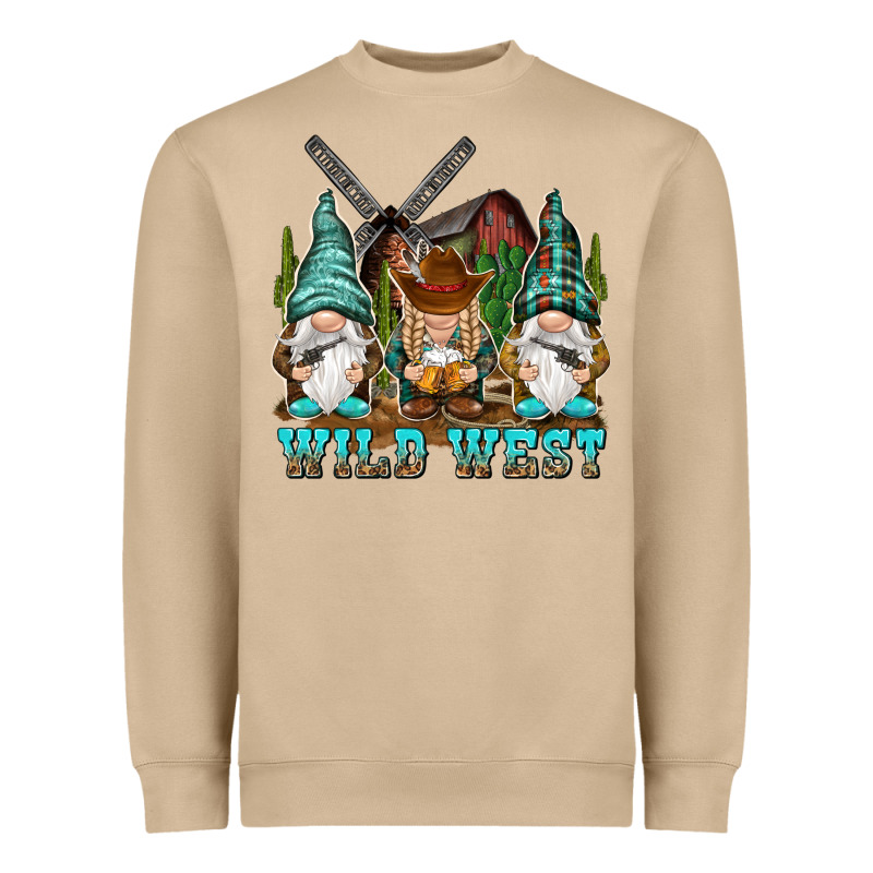 Wild West Gnomies Heavyweight Sweatshirt by NancyCooperArtShop | Teevron