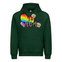 Forest Green Pride Mom Mother's Day Urban Hoodie - FaDigitalArtStudio