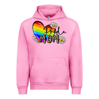 Fuchsia Pink Pride Mom Mother's Day Urban Hoodie - FaDigitalArtStudio