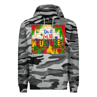 Slate Camo do it for the culture Premium Hoodie - TumblerDesignByShophia