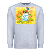 Heather Grey life is short make it sweet Premium Sweatshirt - TumblerDesignByShophia