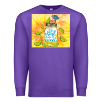 Purple life is short make it sweet Premium Sweatshirt - TumblerDesignByShophia