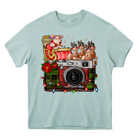 Arona Christmas Santa Vintage Camera Heavy Core Tee - FaDigitalArtStudio