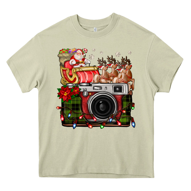 Christmas Santa Vintage Camera Heavy Core Tee by FaDigitalArtStudio | Teevron