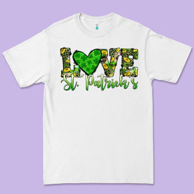 Love St Patrick S Heart Premium Tee Designed By Jahusdesignshop