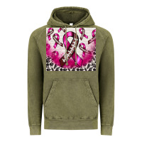 Vintage Olive breast cancer american football ribbon Vintage Hoodie - NancyCooperArtShop