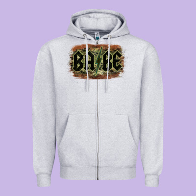 Camouflage Patterned Babe Tried Zipper Hoodie Designed By Bettercallsaul