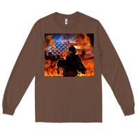 Chestnut western firefighters Long Sleeve Tee - MaliasSmallBusiness