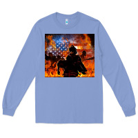 Colony Blue western firefighters Long Sleeve Tee - MaliasSmallBusiness