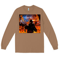 Toasted Coconut western firefighters Long Sleeve Tee - MaliasSmallBusiness