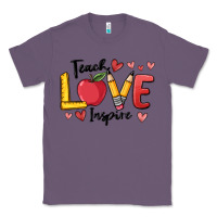 Lavender teach love inspire Classic Tee - MaliasSmallBusiness