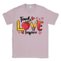 Lilac teach love inspire Classic Tee - MaliasSmallBusiness