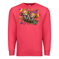 Cardinal Mardi Gras Heifers Premium Sweatshirt - HowdyJamesFarm
