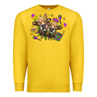 Lemon Mardi Gras Heifers Premium Sweatshirt - HowdyJamesFarm