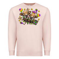 Pale Pink Mardi Gras Heifers Premium Sweatshirt - HowdyJamesFarm