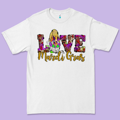 Love Mardi Gras Gnome Premium Tee Designed By Jahusdesignshop